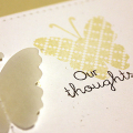Butterfly Thoughts Card - detail