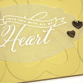 Love You With All My Heart Card - detail