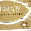 Happy Anniversary Tapestry Card - detail