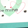 Be Mine Card Trio - detail