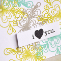 I Heart You Card Detail