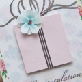 Supplies

Stamps: Ribbons & Bows, Embroidered Blooms, Background Basics: Super Stripes
Ink: Smokey Shadow
Cardstock: Linen Vellum, Sweet Blush
Patterned Paper: Crate Paper
Other: Prisma glitter