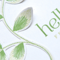 Supplies

Stamps: Embroidered Blooms
Ink: SPring Moss, New Leaf
Cardstock: Rustic White
Dies: Turning a New Leaf