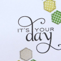 Supplies
All supplies Papertrey Ink unless otherwise noted.
Stamps: Happy Hexagon, Think Big Favorites #2;
Colors: White, Black; Crumb, Gumball, Starfruit (SU);
Other: Hexagon Cover Plate die;...