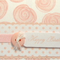I stamped the background image on the linen vellum and reversed it to give it a muted look.