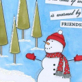 Snowman friendship card