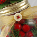Christmas Home Decor Jar detail