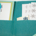 Snowflake Card Sending Kit - inside