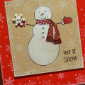 Let it Snow Snowman Card
