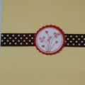 this is the front of my very simple thank you card using the anniversary set simple little things.  i love this color combination and plan to use it again.