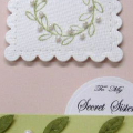 I made this for a friend.   I cased a couple of Nicholes cards and incorporated then in to one.