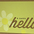 Rustic Happy Hello Card