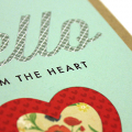 Hello From the Heart Card - detail