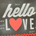Hello Love Chalkboard Card
