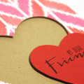 Dear Friend Heart Card - detail