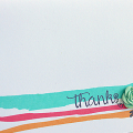 Thanks Watercolor Stripes Card