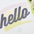 Supplies

Stamps: Wonderful Words: Hello, Watercolor Wonder
Ink: Lemon Tart, Sweet Blush, True Black, Aqua Mist, Limeade Ice
Cardstock: Rustic White, Limeade Ice