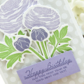 Supplies

Stamps: Cutting Garden
Ink: Plum Pudding, Winter Wisteria, New Leaf
Cardstock: Rustic White, Winter Wisteria
Patterned Paper: Soft Stone polka dot
Dies: Cutting Garden
