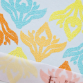 Supplies

Stamps: Irresistibly Ikat
Ink: Versamark, Dark Chocolate
Cardstock: Aqua Mist, Kraft
Other: Embossing Powders (Aqua, Apricot, Mustard, Cricket), Heat Gun, Vellum
