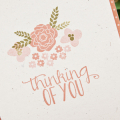 Supplies

Stamps: Mini Blooms
Ink: Melon Berry, Ripe Avocado
Cardstock: Rustic Cream
Patterned Paper: Melon Berry bitty dots