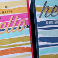 Hello watercolor cards