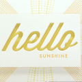 Supplies
All supplies Papertrey Ink unless otherwise noted.
Stamps: Hello Sunshine, Wonderful Words: Hello;
Ink/Card Stock: White, Harvest Gold, Summer Sunrise;
Other: Wonderful Words: Hello...