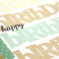 Happy Birthday Birthday Card - detail