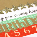 Birthday Star Card - detail
