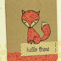 Hello Calico Foxy Card