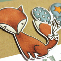 Foxy Birthday Wishes Card - detail