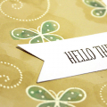 Hello There Butterfly Card - detail