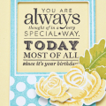 Supplies

Stamps: Rosie Posie, Rosie Posie 2, Stylish Sentiments: Birthday, Fabulous Frames
Inks: Hawaiian Shores, Harvest Gold, Summer Sunrise, Ripe Avocado, New Leaf, True Black
Cardstock:...