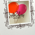 Birthday Balloons window card