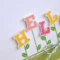 Blooming Hello Card Detail