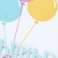 Supplies

Stamps: Wonderful Words: Birthday, Birthday Style
Inks: Aqua Mist, Summer Sunrise, Hibiscus Burst, True Black
Cardstock: Rustic White
Dies: Wonderful Words: Birthday
Other: Rhinestone