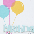 Supplies

Stamps: Wonderful Words: Birthday, Birthday Style
Inks: Aqua Mist, Summer Sunrise, Hibiscus Burst, True Black
Cardstock: Rustic White
Dies: Wonderful Words: Birthday
Other: Rhinestone