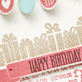 Supplies

Stamps: Background Basics: Birthday Fun, Bountiful Banners
Ink: Classic Kraft, Berry Sorbet, Aqua Mist
Cardstock: Kraft, Rustic Cream, Spring Moss, Aqua Mist
Dies: Bountiful Banners...