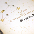Leo Birthday Card - detail