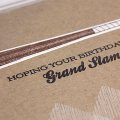 Grand Slam Birthday Card - detail