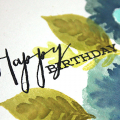 Happy Birthday Blooms Card - detail