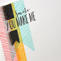 You Make Me Smile Banner Card Detail