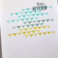 Hello My Friend Triangle Row Card