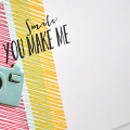 You Make Me Smile Camera Card Detail