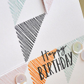 Triangle Birthday Card Detail
