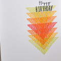 Stacked Triangles Birthday Card