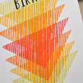 Stacked Triangles Birthday Card