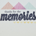 Supplies

Stamps: Wonderful Words: Memories, Sketched Shapes
Ink: True Black, Melon Berry, Raspberry Fizz, Aqua Mist, Harvest Gold
Cardstock: Rustic White