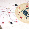 4th of July Fireworks Card - detail