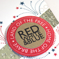 Red, White & Blue Card - detail