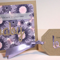 Floral New Baby Card & Tag
